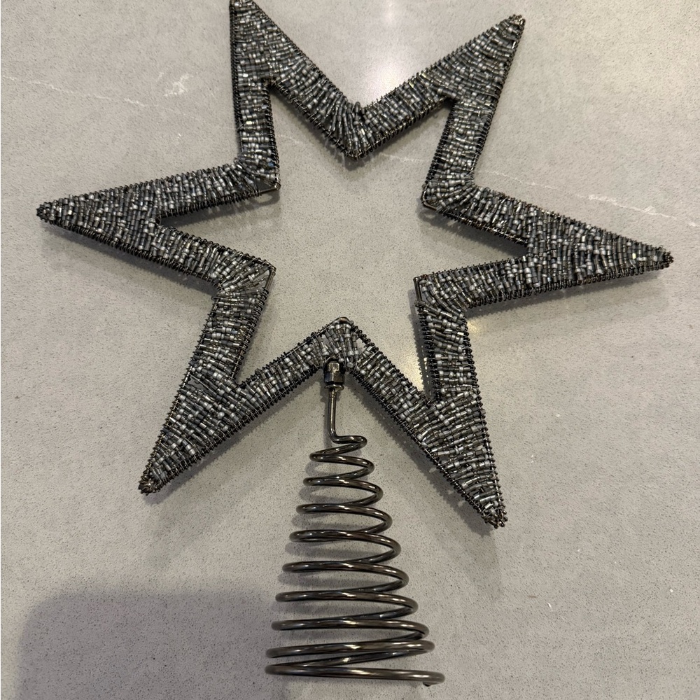 Pottery Barn Metallic Star Tree Topper